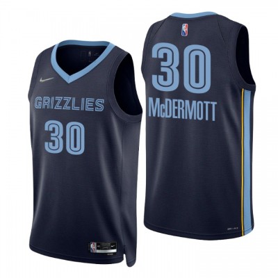 Nike Memphis Grizzlies #30 Sean Mcdermott Navy Men's 2021-22 NBA 75th Anniversary Diamond Swingman Jersey - Icon Edition Men's